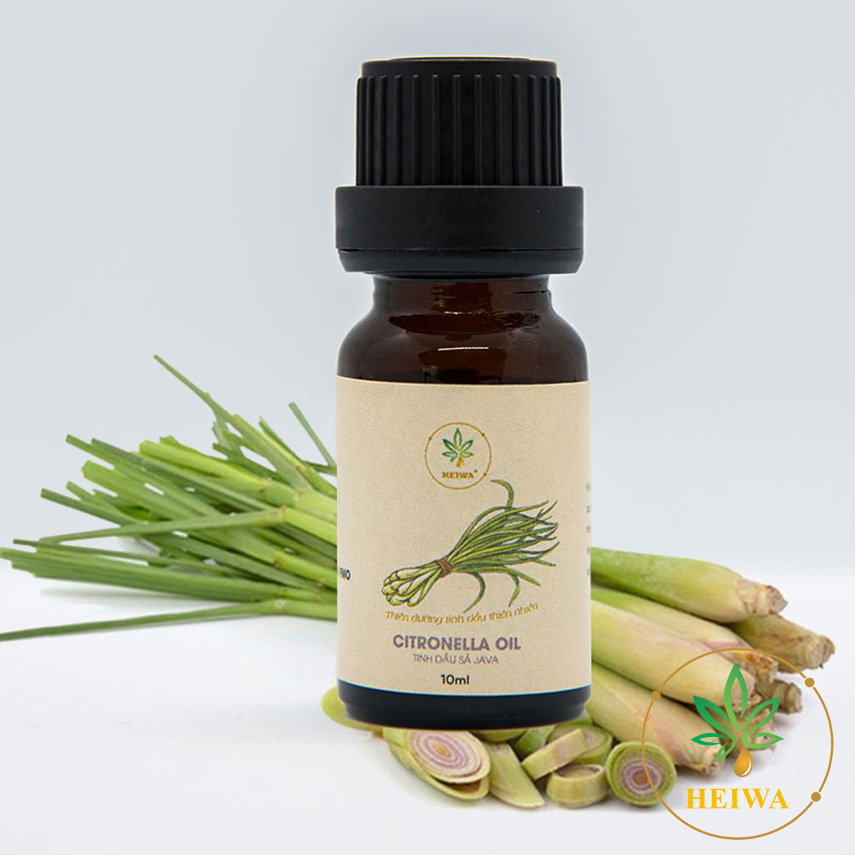 Mô tả Tinh dầu Sả Java thương hiệu HEIWA nhập khẩu Ấn Độ có giấy kiểm định, dung tích 100ml - 1