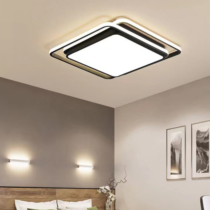 Mô tả Đèn ốp trần MONSKY SOMAN bóng đèn ánh sáng 1 màu trắng độc đáo hiện đại trang trí nội thất (001) - 1