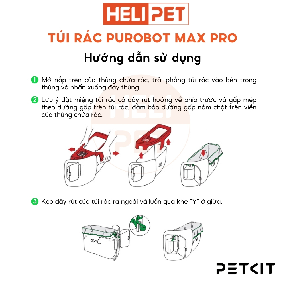 Mô tả Túi rác PETKIT Dùng Cho Máy Dọn Phân Mèo PETKIT Purobot Max Pro, Pura Max, Pura X - 4