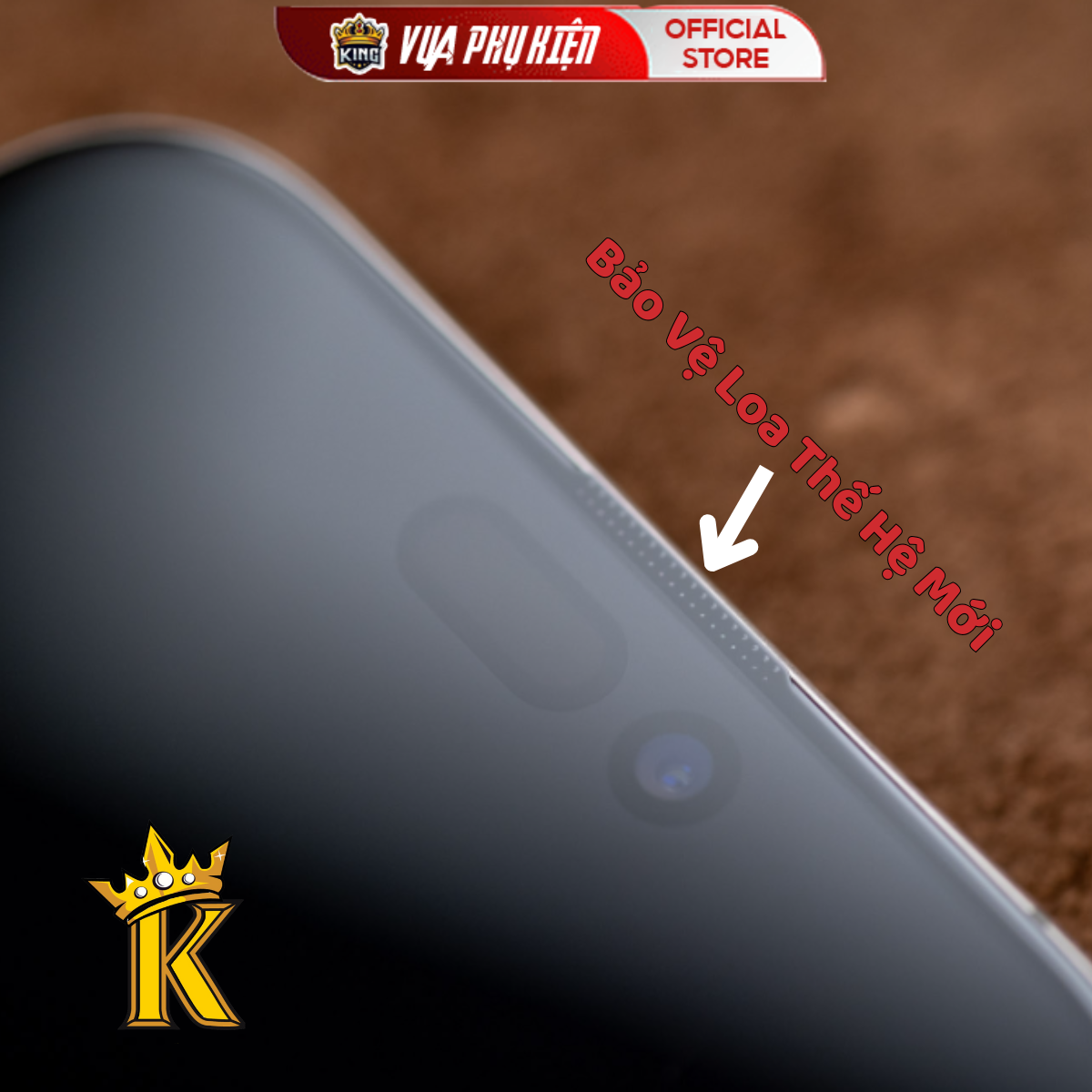 Kính Cường Lực iphone tự hút bụi MKING ,có kèm khung tự dán ,bảo vệ màng loa thế hệ mới, 11 12 13 14 15 16 17 18 Promax – ảnh mô tả chi tiết 1