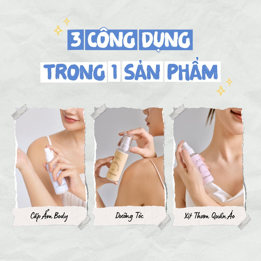 Mô tả Body Mist Xịt Thơm Cơ Thể De Memoria Không Cồn Khô 50ml - Mùi #01 First Snow Hương Hoa Thanh Mát - 3