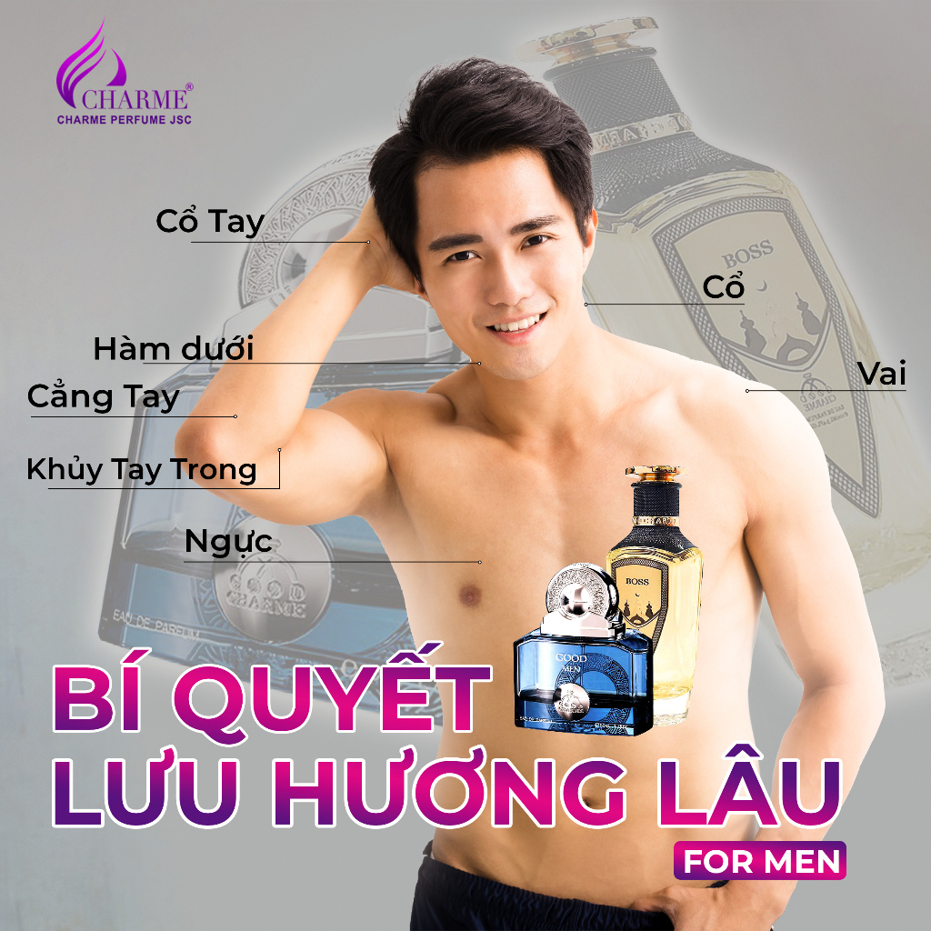 Mô tả Nước Hoa Nam Quyến Rũ CHARME SANTAL33 60ml Nam Tính, Sang Trọng_Nước Hoa Chính Hãng Lưu Hương Lâu - 1