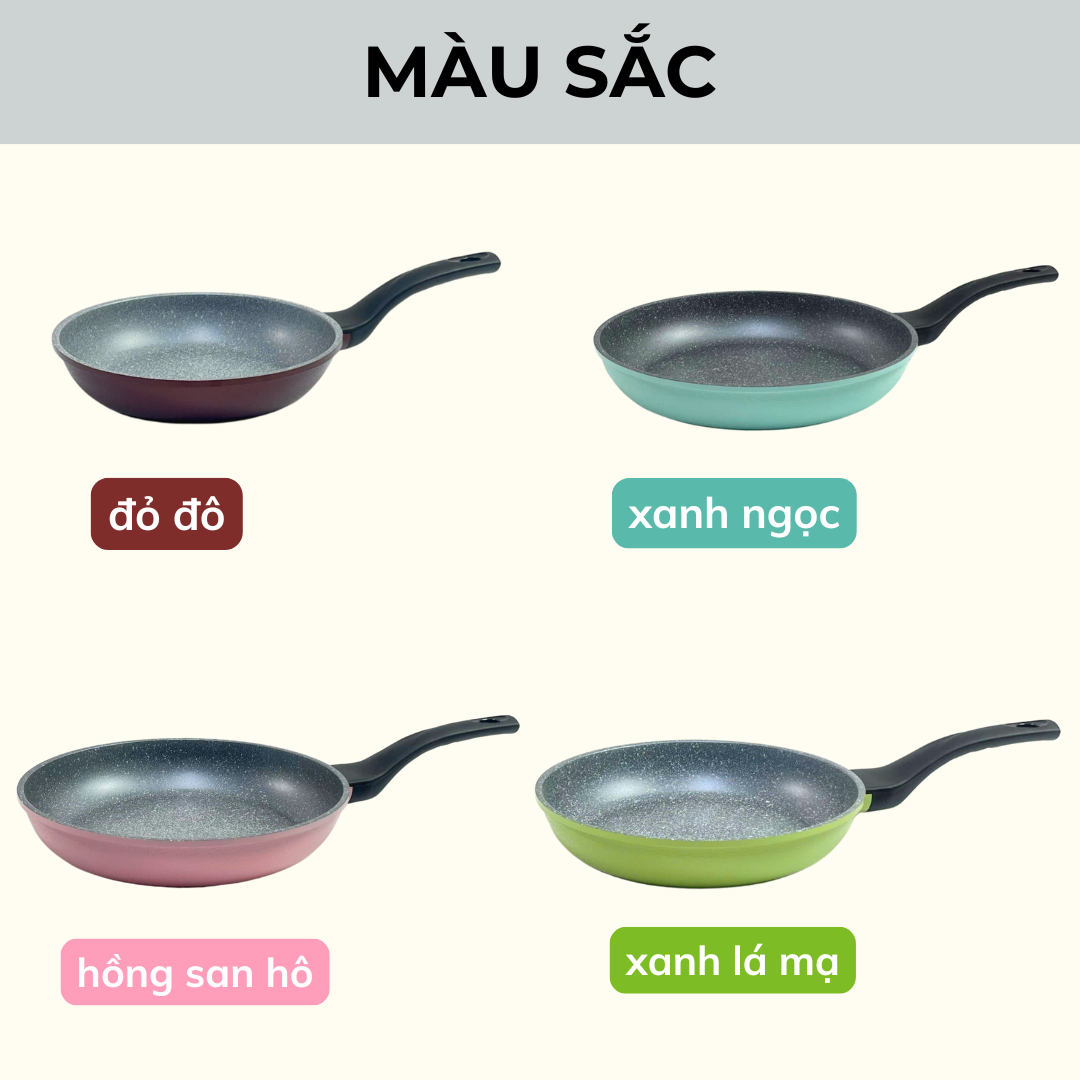 Mô tả Chảo Chống dính Đáy từ Cao Cấp Ecoramic đáy từ (Size 20,24,26,28cm) - 1