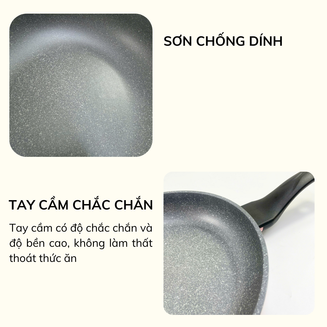 Mô tả Chảo Chống dính Đáy từ Cao Cấp Ecoramic đáy từ (Size 20,24,26,28cm) - 5