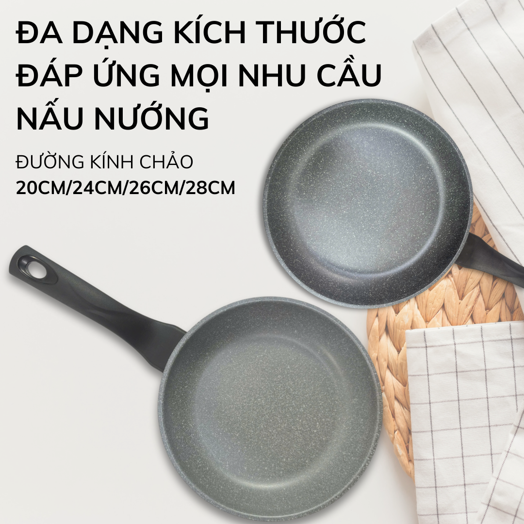 Mô tả Chảo Chống dính Đáy từ Cao Cấp Ecoramic đáy từ (Size 20,24,26,28cm) - 6