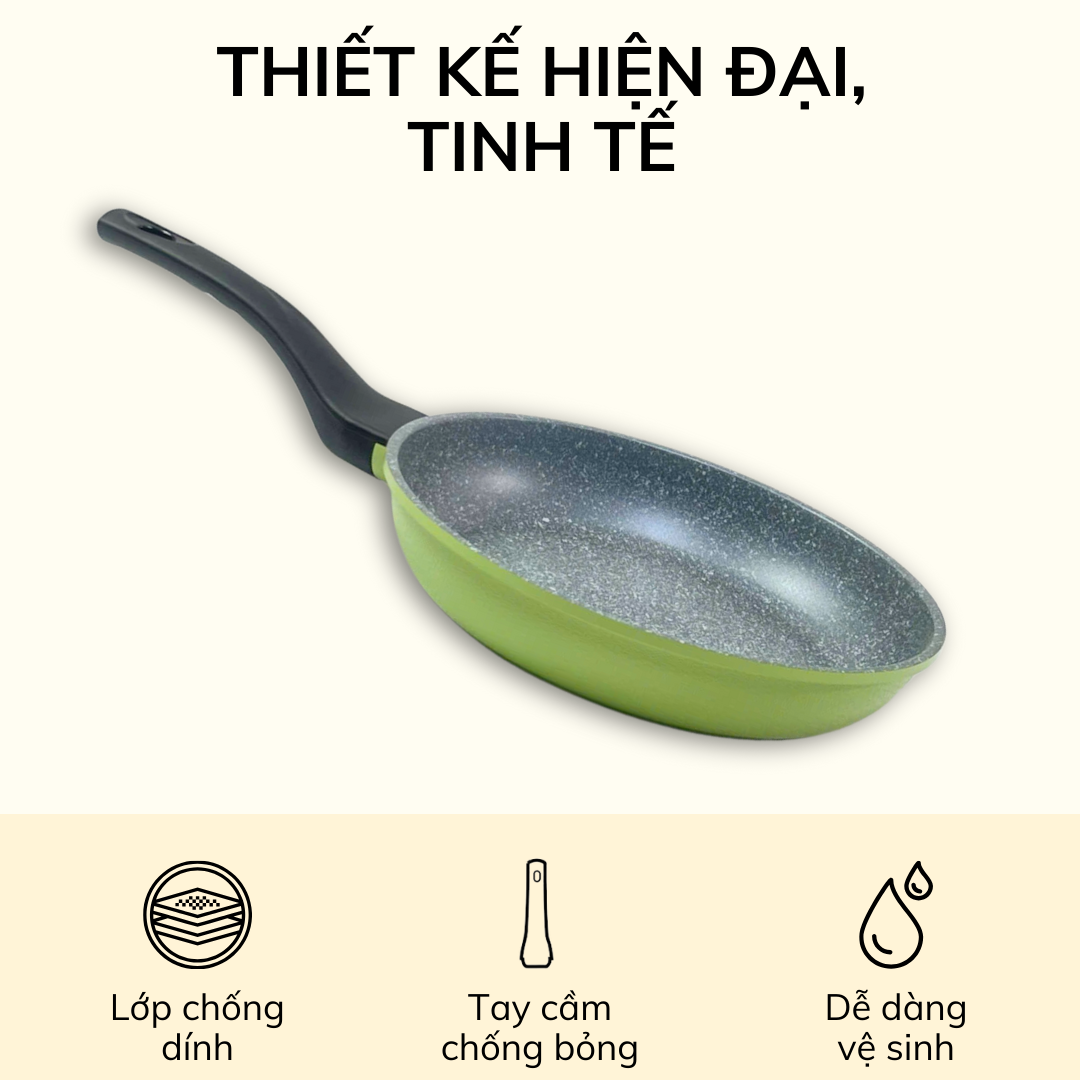 Mô tả Chảo Chống dính Đáy từ Cao Cấp Ecoramic đáy từ (Size 20,24,26,28cm) - 3
