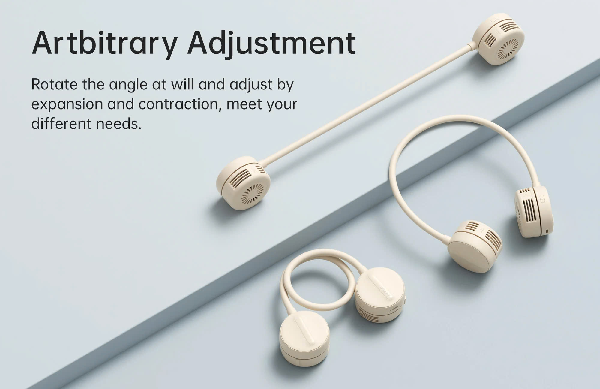 Mô tả Quạt đeo cổ JISULIFE FA25 4W 1800mAh không cánh | 4 Cấp độ gió | Uốn dẻo linh hoạt | Sử dụng tới 12H - BH 12 tháng - 2