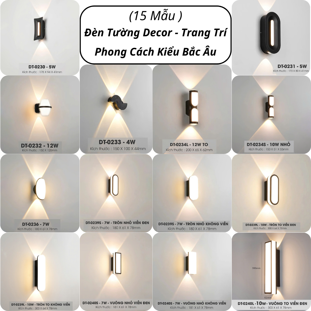 Mô tả Đèn Tường Hiện Đại Energy Green Lighting - Trang Trí Ngoài Trời / Góc Nhà - Mẫu Mới 2024 - 1