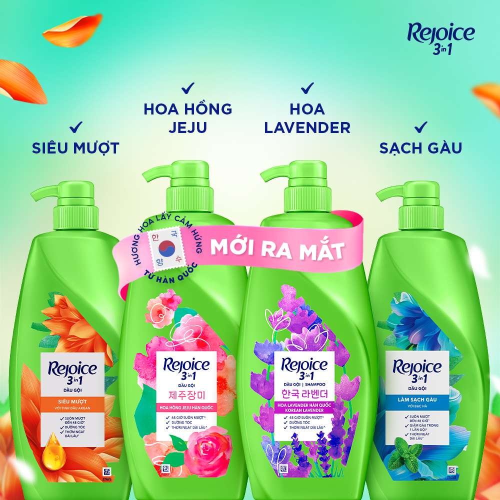 Mô tả Dầu Gội REJOICE Siêu Mượt /Mềm Mượt JeJu / Lavender Hàn Quốc/ Giảm Ngứa Da Đầu - Chai 630ML - 2