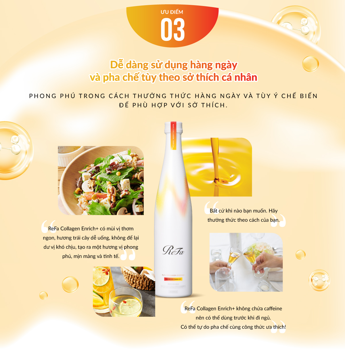 Mô tả ReFa Collagen Enrich+ 480ml - Thực phẩm bảo vệ sức khỏe ReFa Collagen Enrich+ - 5