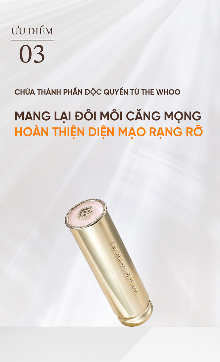 Mô tả [Hannah Olala x Whoo] Son dưỡng môi Đông y The history of Whoo Gongjinhyang Mi Glow Lip Balm 3.3g - 9