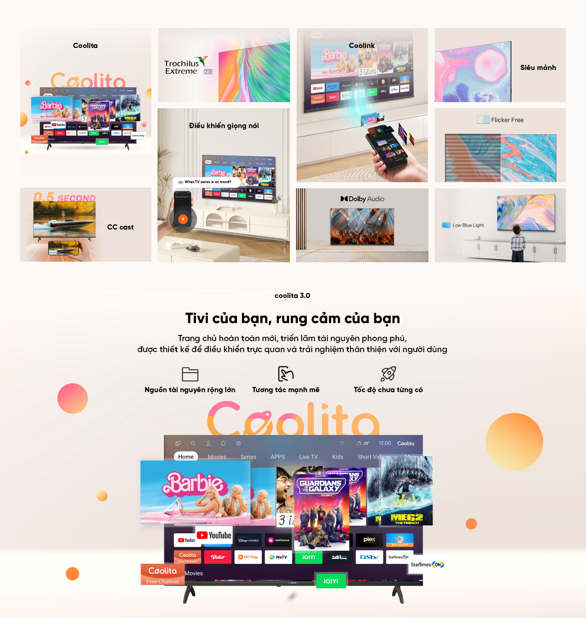 Chất lượng hình ảnh Smart TV Coocaa 32S3U+