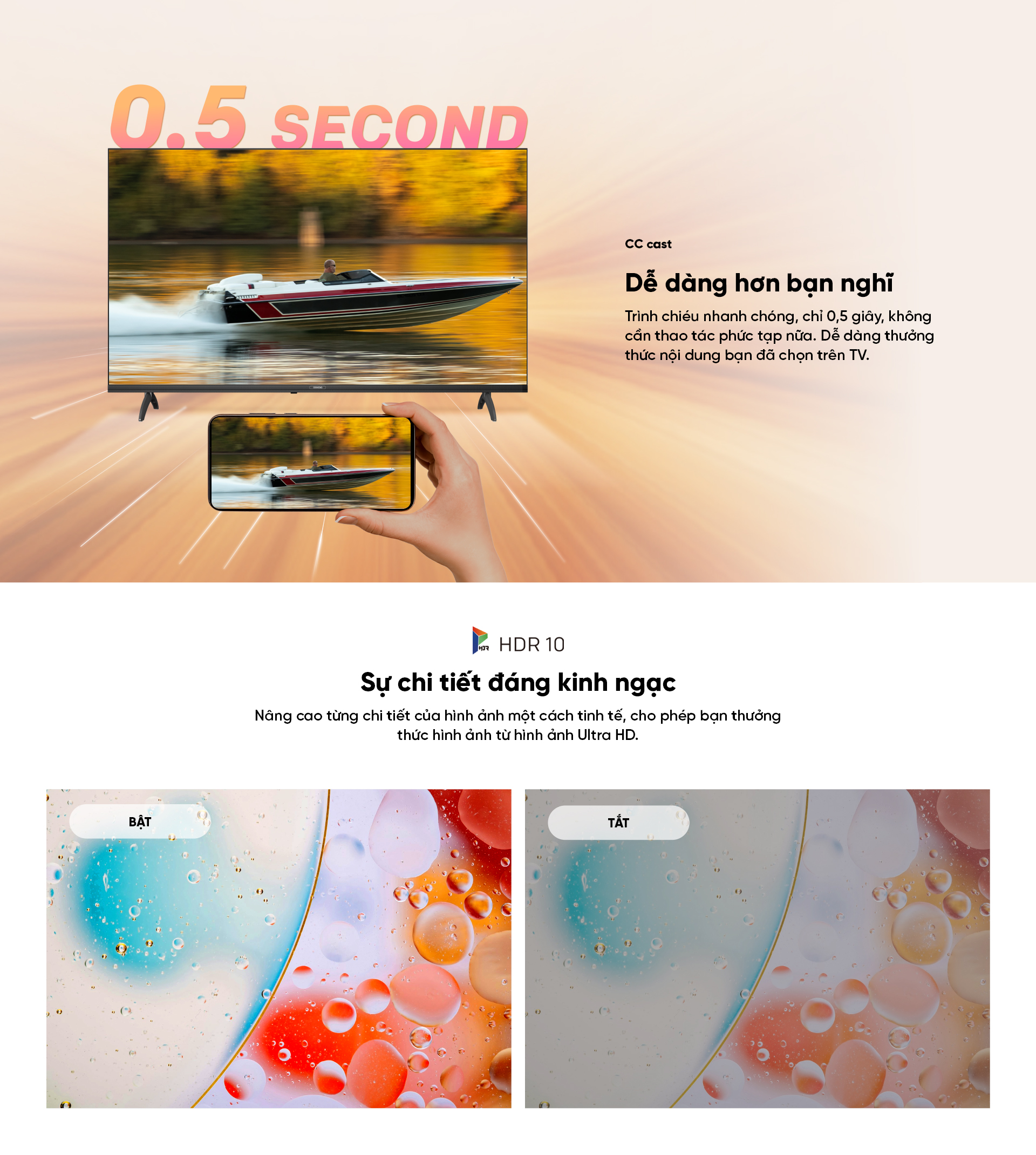 SMART Tivi FHD 43 Inch 43S3U+ Coocaa - Thiết kế chân đế