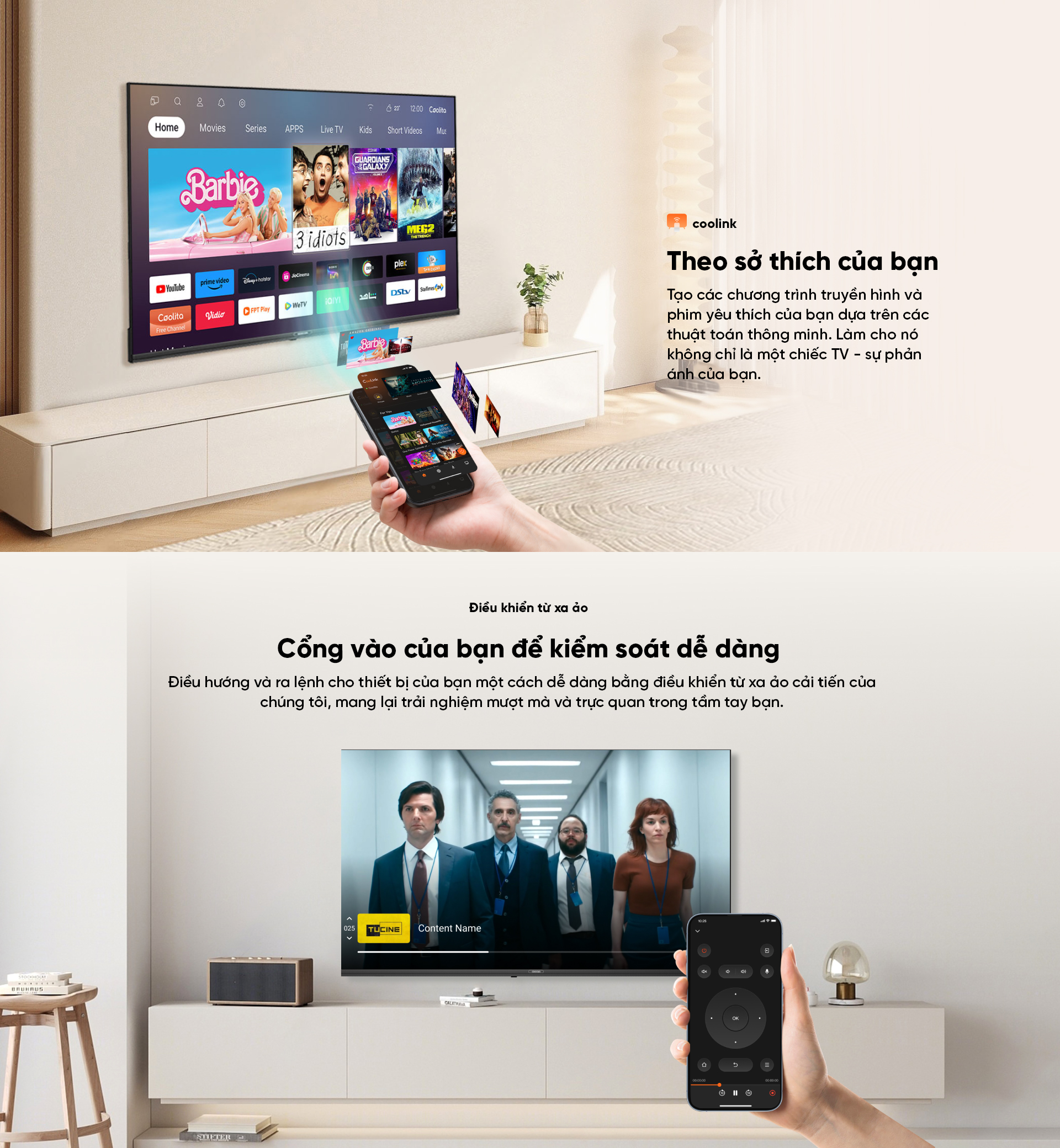 Mô tả SMART Tivi FHD 43 Inch 43S3U+ Coocaa inch - tivi giá rẻ - 4