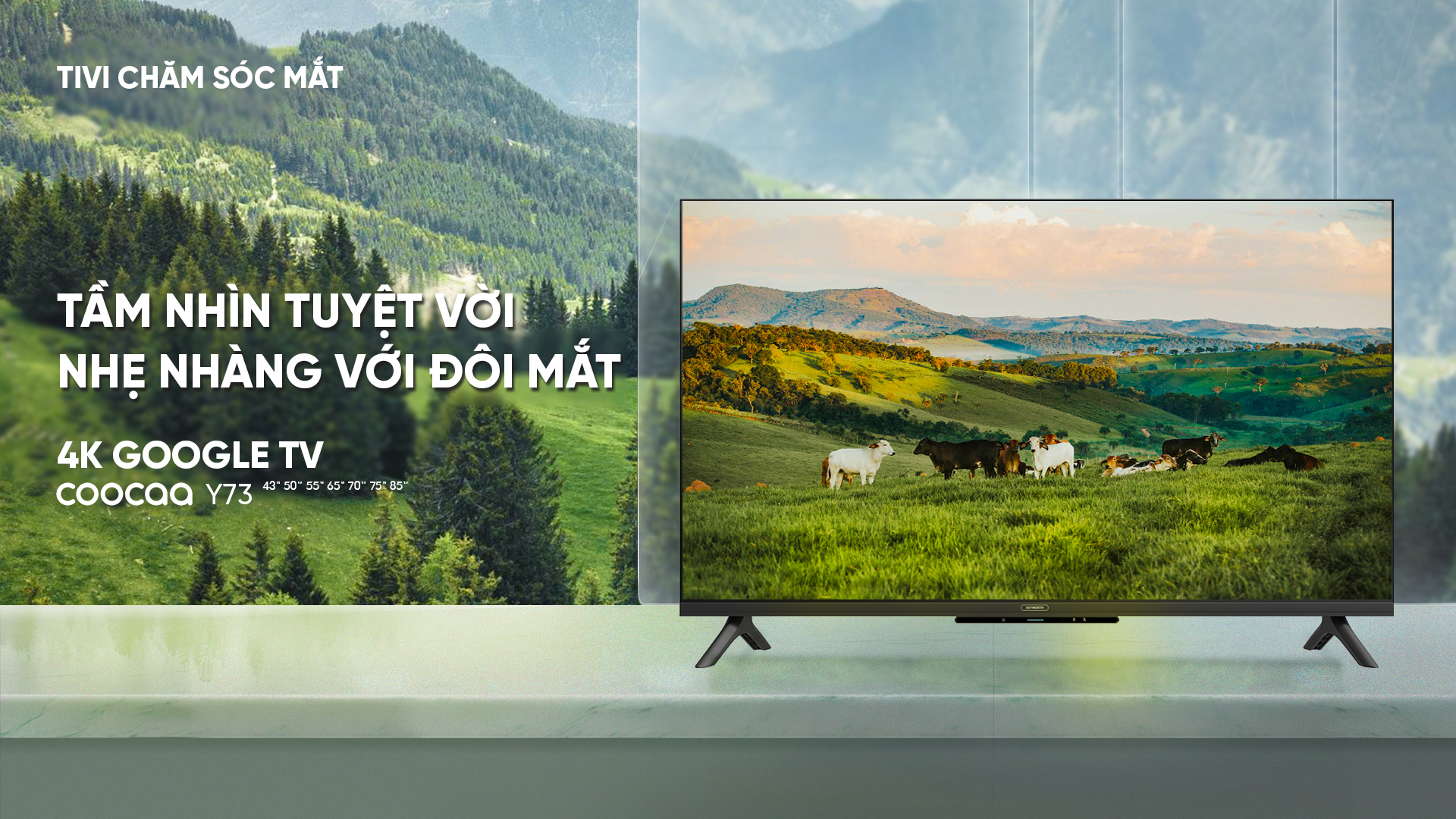 Google Tivi Coocaa 4K 50 Inch 50Y73