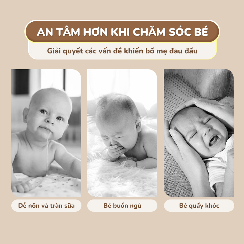 Mô tả Gối chống trào ngược cho bé gấu trắng Chilux - Thiết kế 3 nấc nghiêng tuỳ chỉnh, gối định hình - 6