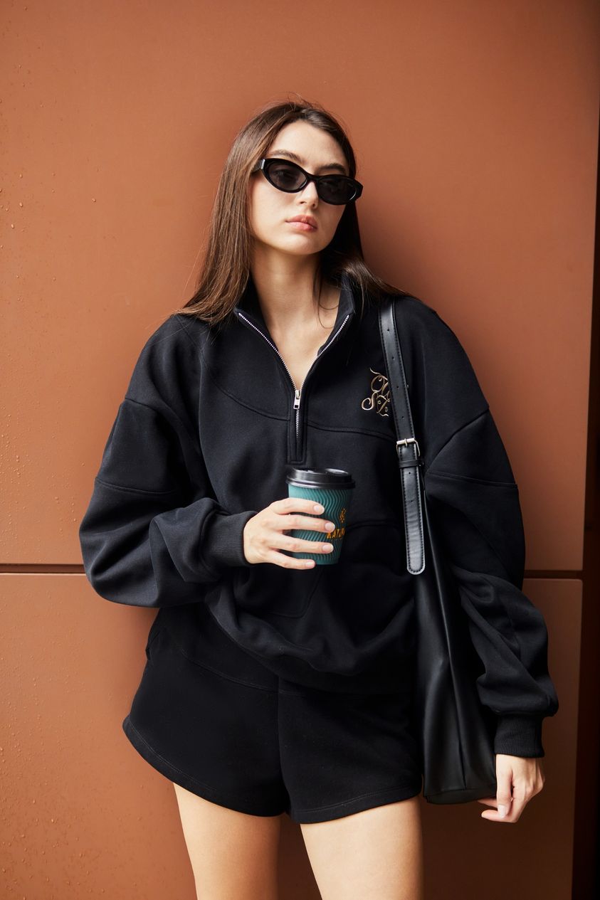Mô tả Áo Oh Wonder Studio Logo Half Zip-up Sweatshirt - 3