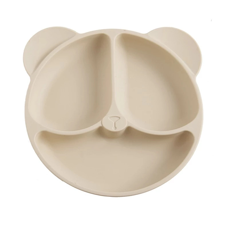 Mô tả Khay Ăn Dặm Silicon KidsWorld Có Đế Hít Chống Đổ Hình Gấu 3 Ngăn Cho Bé ăn dặm có thể tiệt trùng - 8