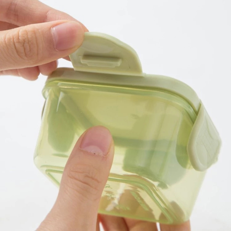 Mô tả Set 4 Hộp trữ đông,khay trữ đông bằng nhựa Có nắp khoá 4 chiều,Bảo quản đồ ăn dặm cho bé chống rò rỉ - 7