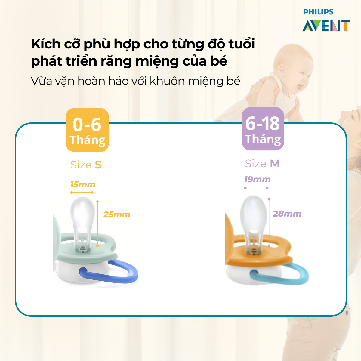 Mô tả Ti Giả Avent Ultra Air 6-18 Tháng, Núm Ty Ngậm Cho Bé An Toàn Mềm Mại Chính Hãng - 6