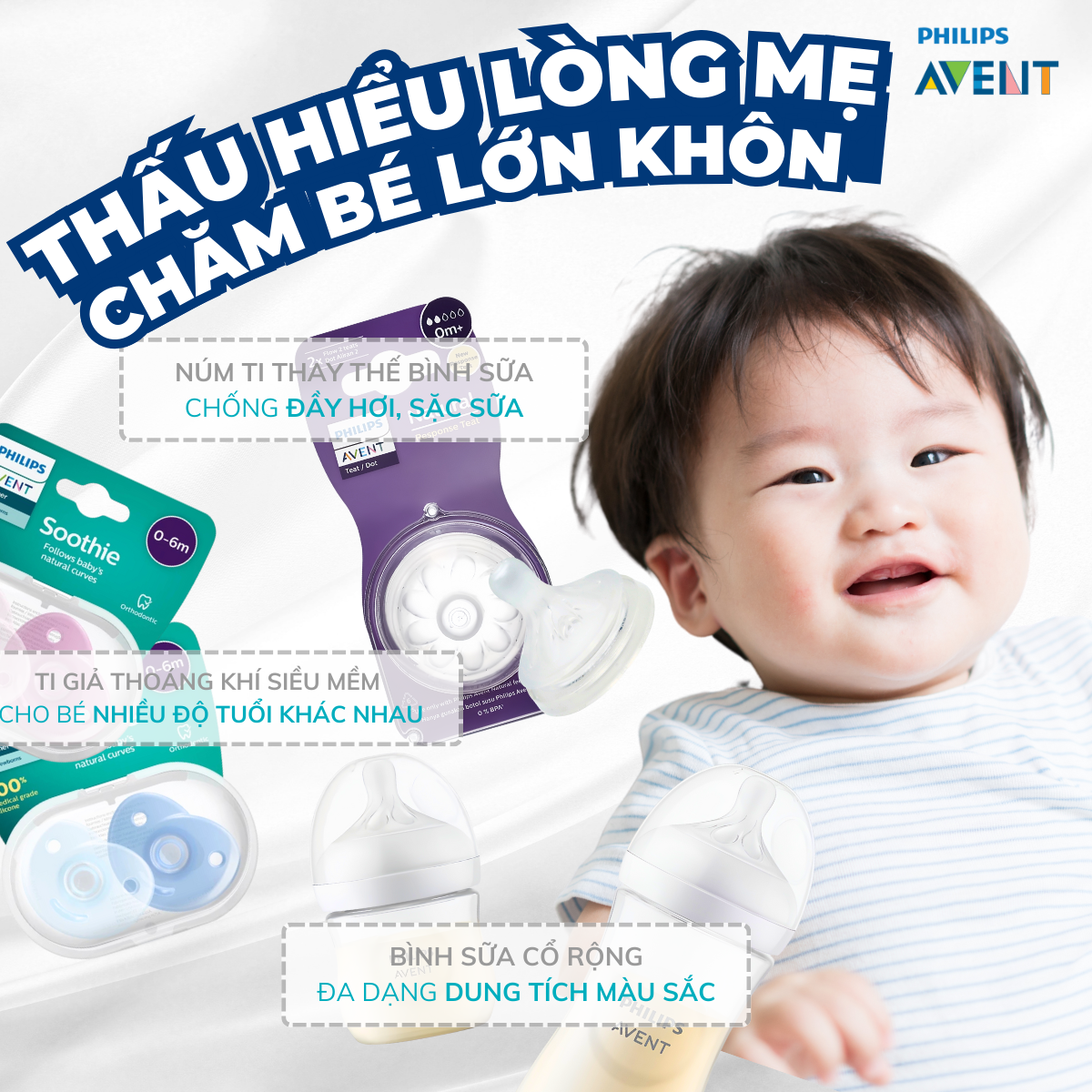 Mô tả Ti Giả Avent Soothie Silicon Nguyên Khối Hỗ Trợ Chỉnh Nha, Chống Hô Vẩu - 8