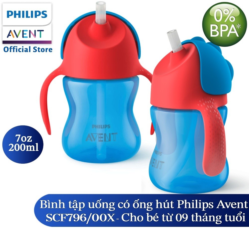Mô tả Philips Avent Bình Tập Uống Có Ống Hút Cho Bé 9 Tháng Tuổi 200ml - 3