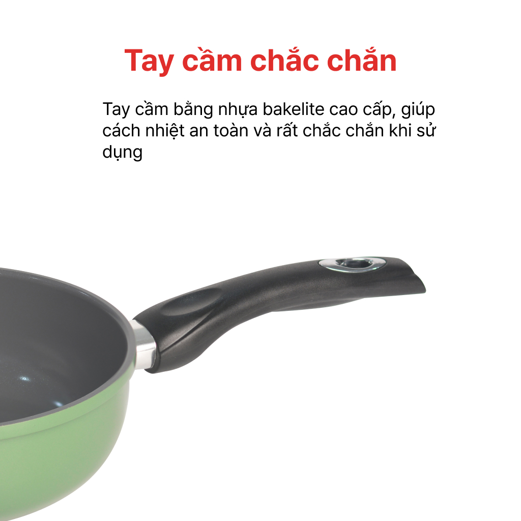 Mô tả Chảo sâu lòng chống dính men đá đáy từ 20, 24cm Ceragreen HAPPYCOOK, CGWP-20, 24IH - 6