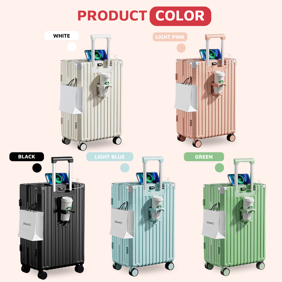 Mô tả Vali kéo du lịch cao cấp Kingsun Size20/24/28inch 219/302 Bảo hành 5 năm - 7