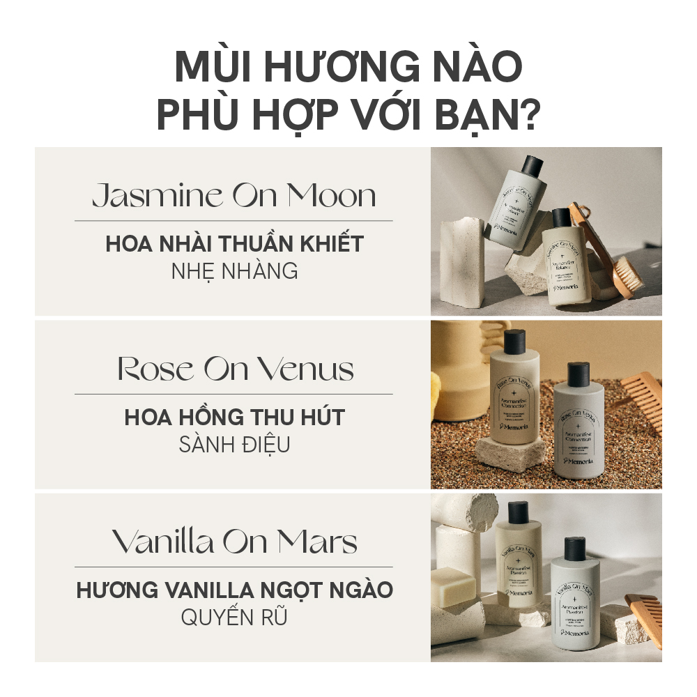 Mô tả Sữa Tắm Và Dưỡng Thể Trắng Da Hương Nước Hoa Thư Giãn De Memoria 300ml/chai - 9