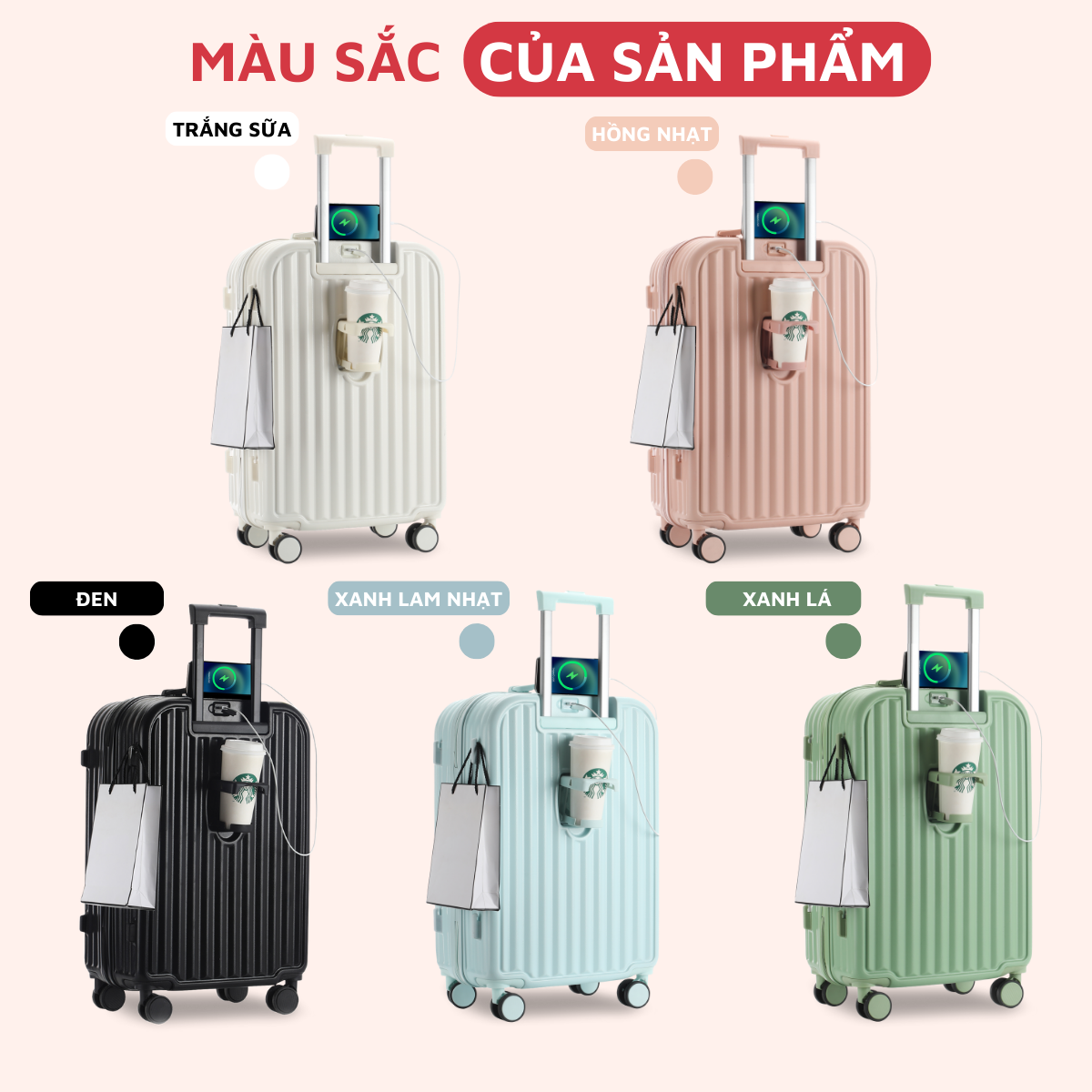 Mô tả Vali kéo du lịch thời trang cao cấp Kingsun size20/24inch KS 219/309 - 6