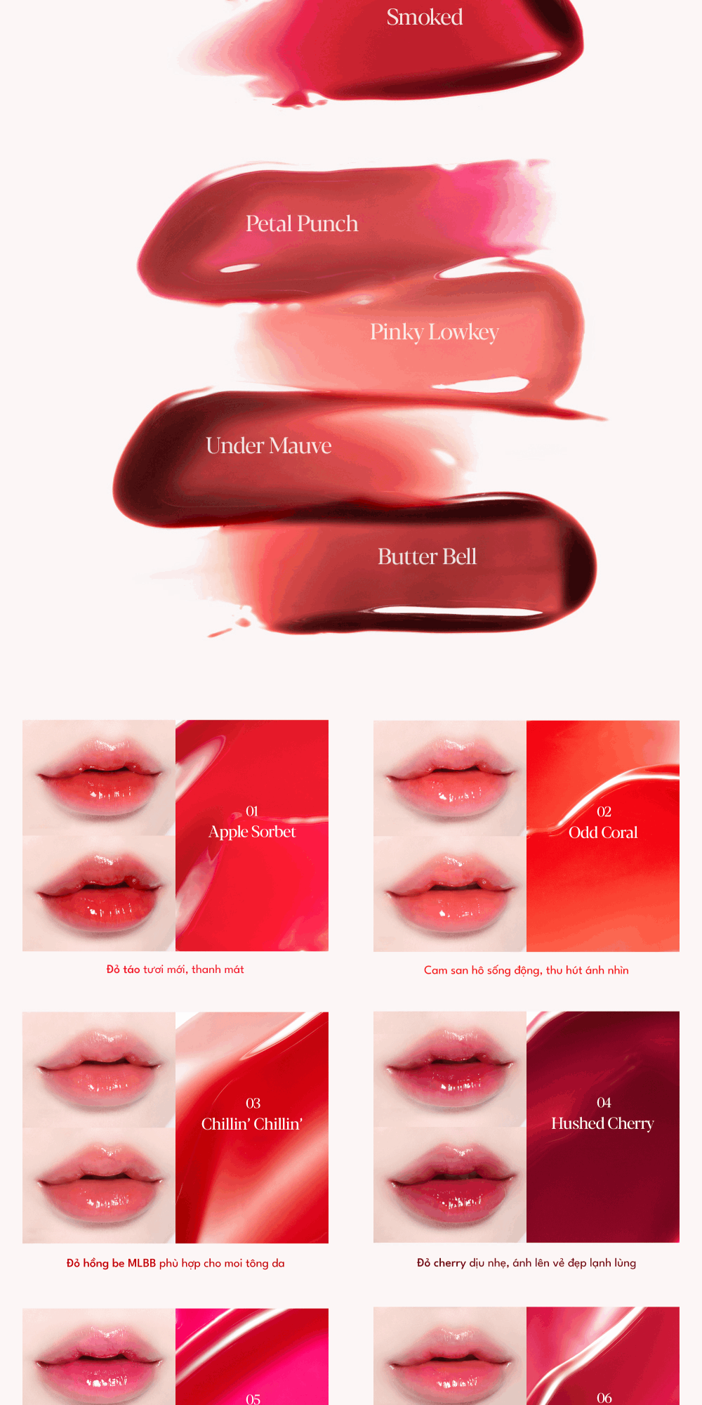 Mô tả Son Tint Bóng Espoir Couture Lip Tint Glaze 5.5g - 4