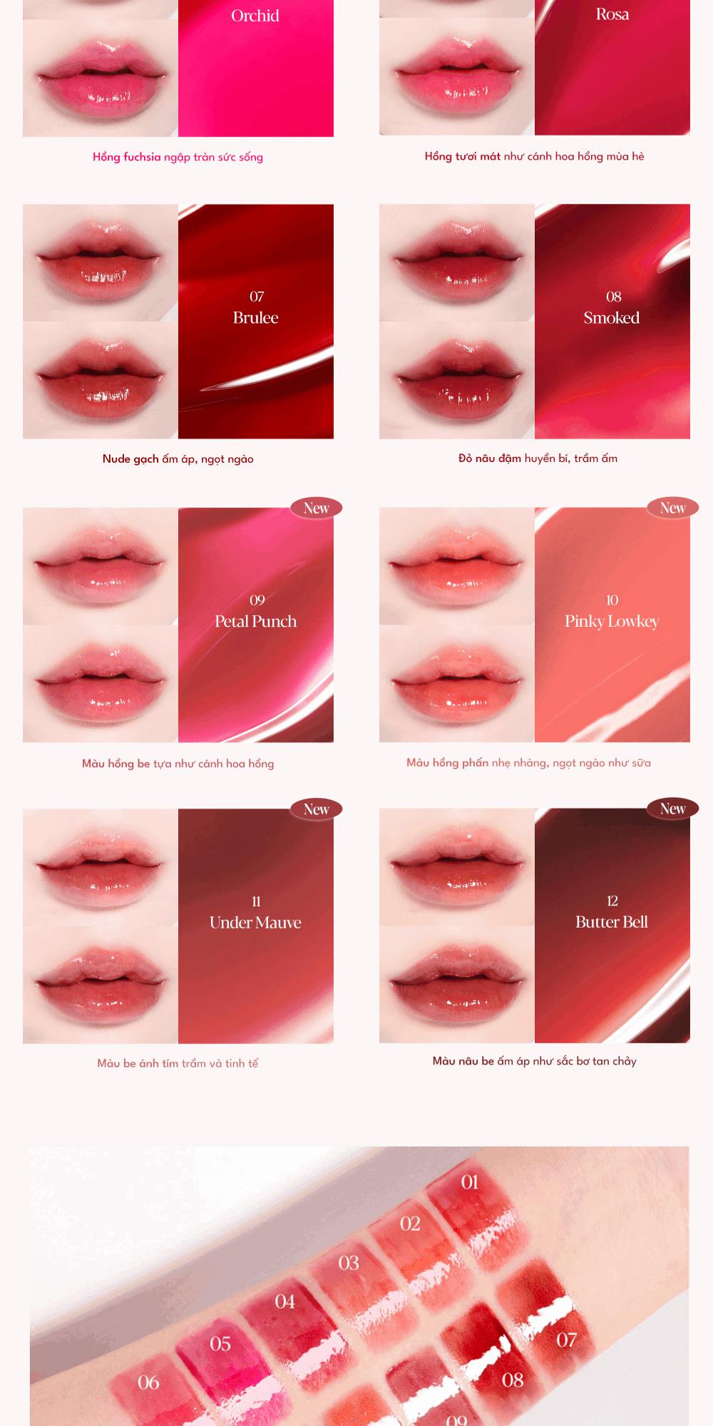 Mô tả Son Tint Bóng Espoir Couture Lip Tint Glaze 5.5g - 5