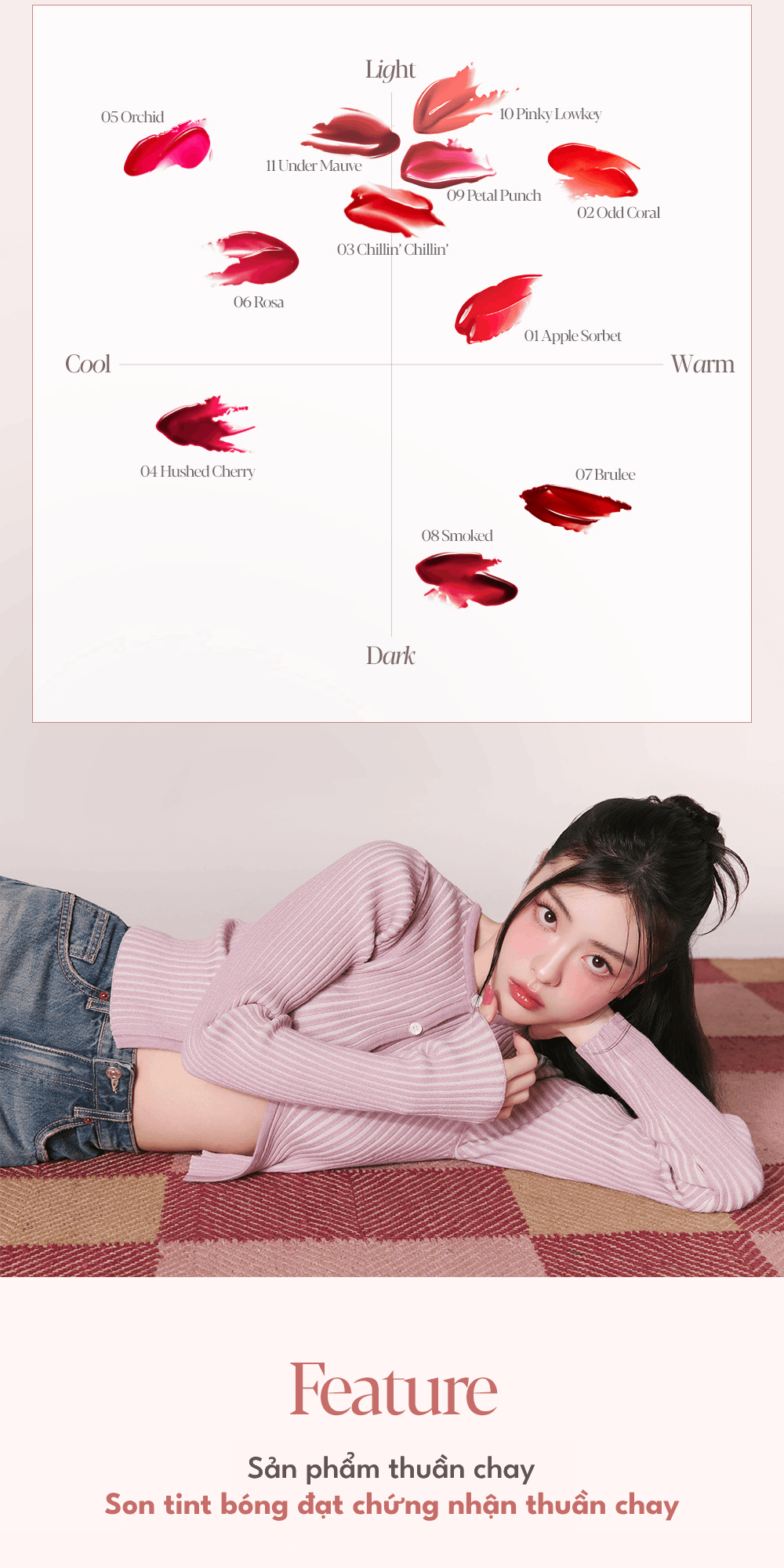 Mô tả Son Tint Bóng Espoir Couture Lip Tint Glaze 5.5g - 11