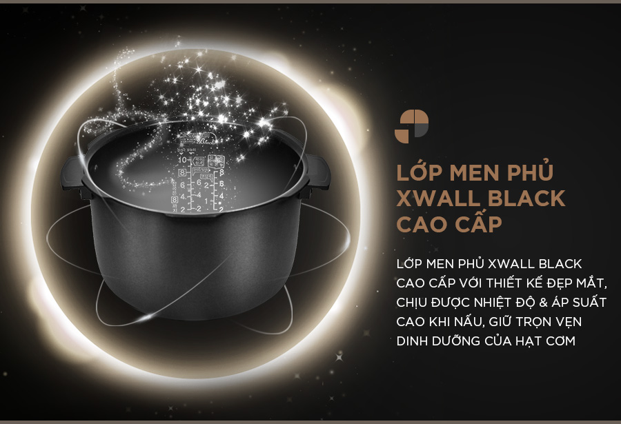 Mô tả Nồi cơm điện tử áp suất Cuckoo 1.8L CRP-PWV1008F - Lòng nồi phủ men Xwall độc quyền - 6
