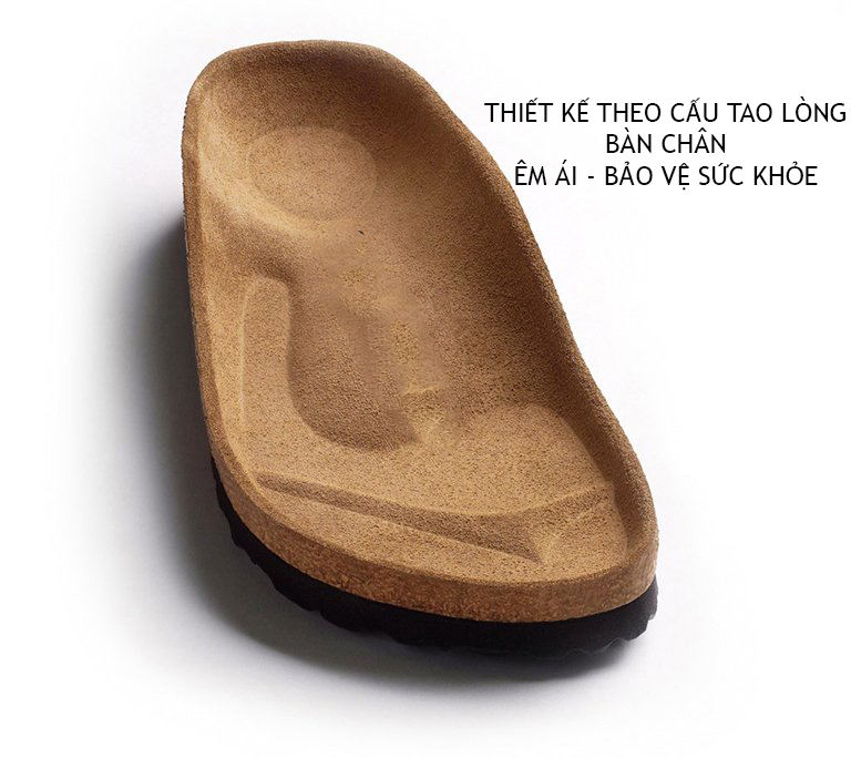Mô tả Dép đế trấu quai ngang 2 khoá Birken phong cách văn phòng Bioline - PU 01 - 1