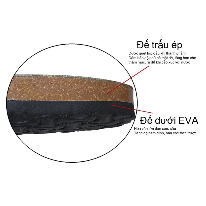 Mô tả Dép đế trấu xỏ ngón nam nữ Birken thời trang văn phòng BIOLINE - PU06 - 1