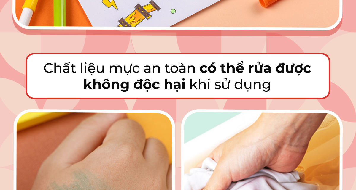 Mô tả Bút lông màu Fiber Pen Thiên Long 20/36 màu - Bút lông màu Thiên Long Colokit nét mảnh nét to - 7