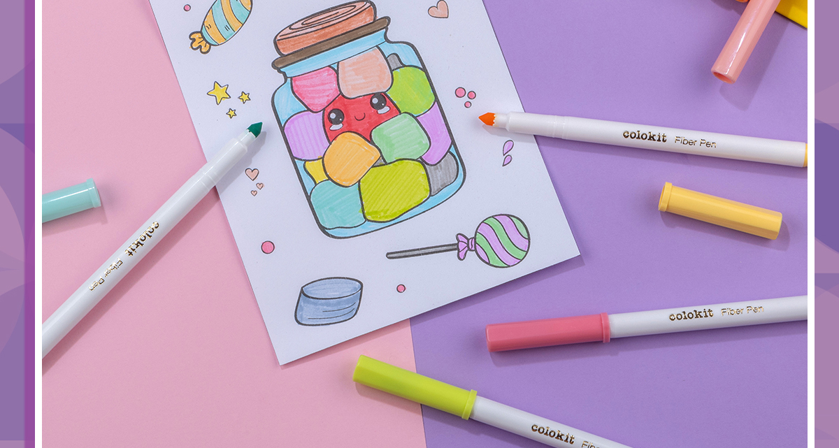 Mô tả Bút lông màu Fiber Pen 20 màu Pastel Thiên Long Colokit SWM-C008 - Bút lông màu, bút dạ, bút highlight rửa được an toàn - 3