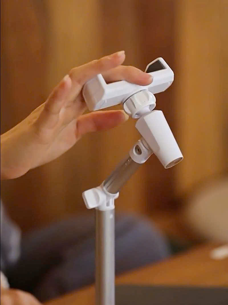 Mô tả Giá Đỡ Điện Thoại T10 Để Bàn, Chân Đỡ Livestream Bằng Kim Loại Quay 360 Độ Tùy Chỉnh Chiều Cao Góc Quay - HOLOCOM - 5