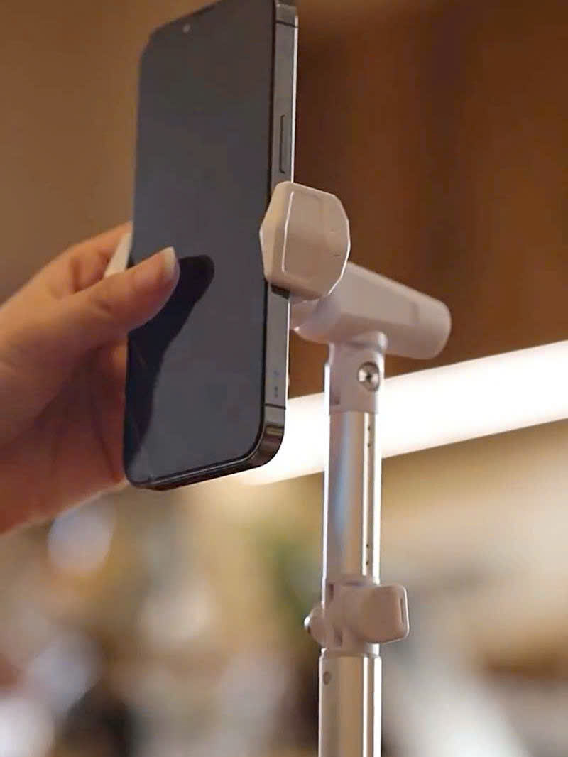 Mô tả Giá Đỡ Điện Thoại T10 Để Bàn, Chân Đỡ Livestream Bằng Kim Loại Quay 360 Độ Tùy Chỉnh Chiều Cao Góc Quay - HOLOCOM - 6