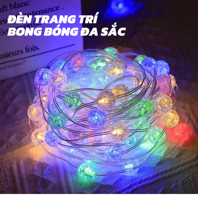 Mô tả Dây Đèn Led Trang Trí 5M 10M MODI SOLAR Pha Lê Cắm Điện Không Thấm Nước - 1