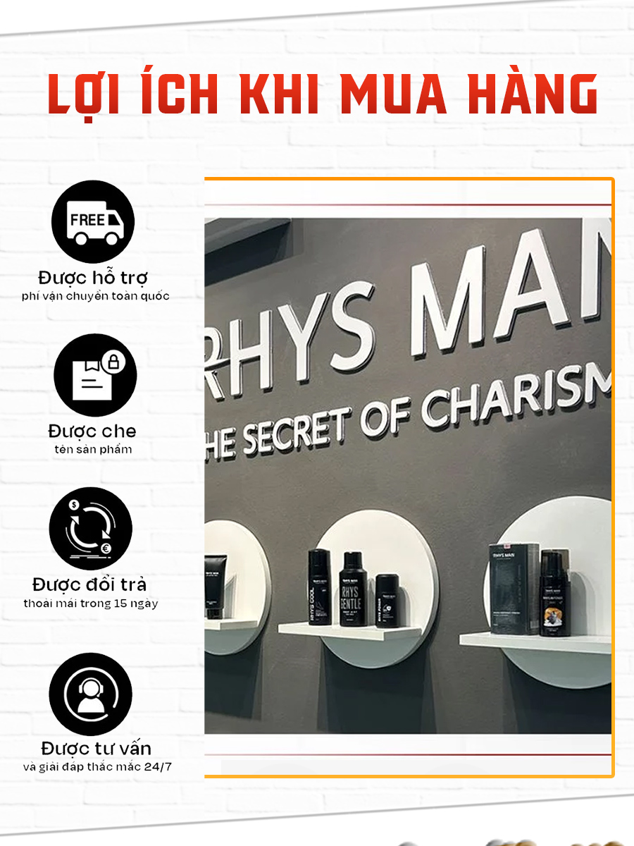 Mô tả Xịt phồng tóc Rhys Man, xịt tạo độ phồng Rhys Speed, giữ nếp tự nhiên, không gây bết tóc 100ml - 4