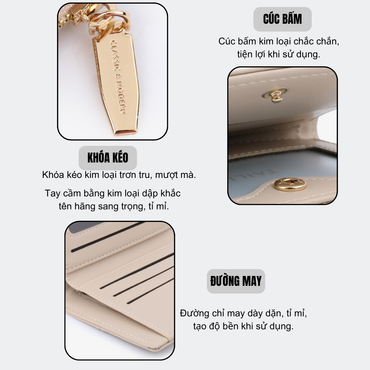 Ví Nữ TAILIAN TL76 màu Xanh