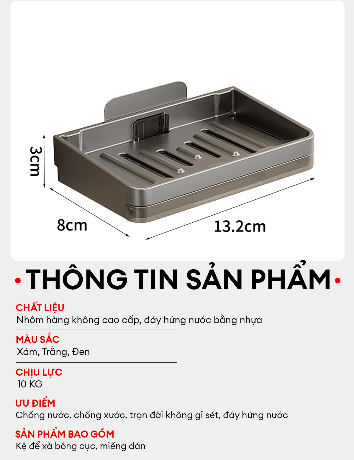 Khay xà phòng Enomax decor