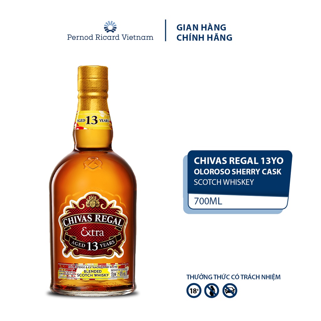 Mô tả Rượu Whisky Chivas Regal 13 Extra Sherry Casks Nồng Độ Alc 40% 700ml  Kèm Hộp - 1