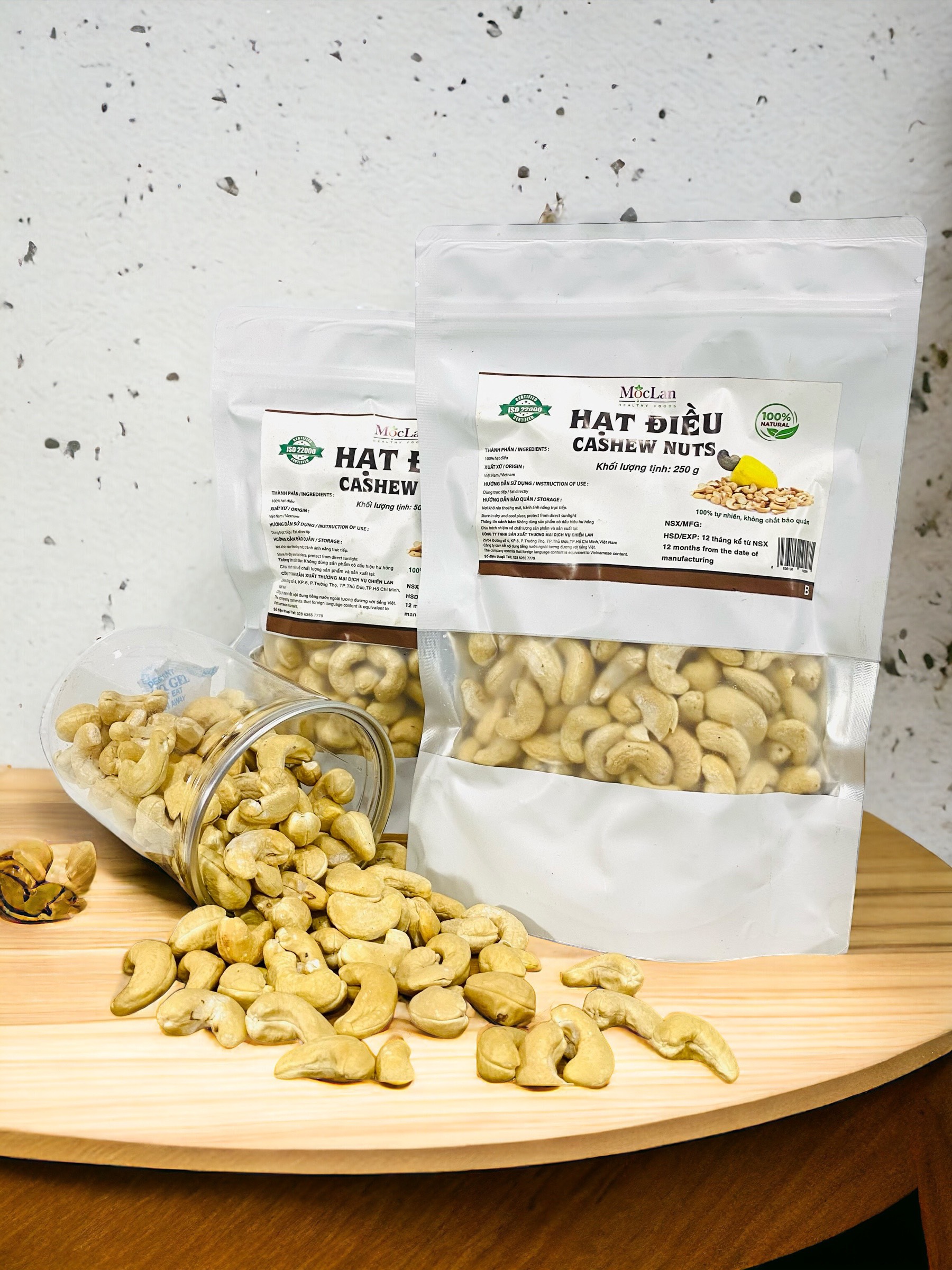 Mô tả Hạt điều tách vỏ sấy giòn, nguyên hạt Bình Phước thơm ngon loại 1 MộcLan HEALTHY FOODS - 250G, 500G - 11