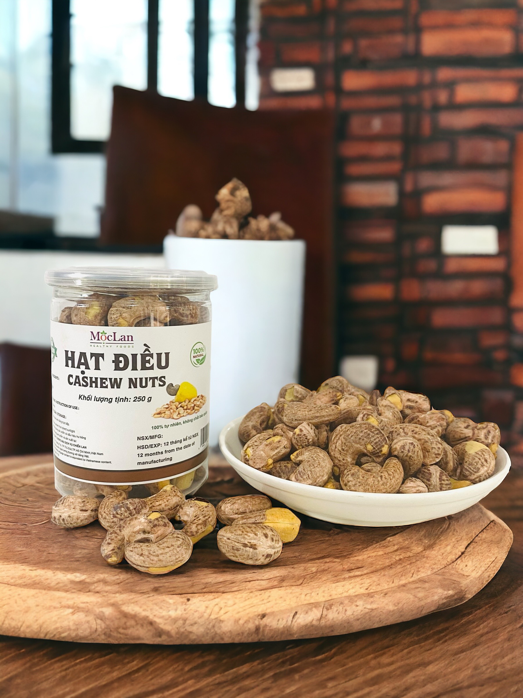 Mô tả Hạt Điều Rang Muối Mộc Lan HEALTHY FOODS - Hàng loại 1 - 250g, 500g - 3