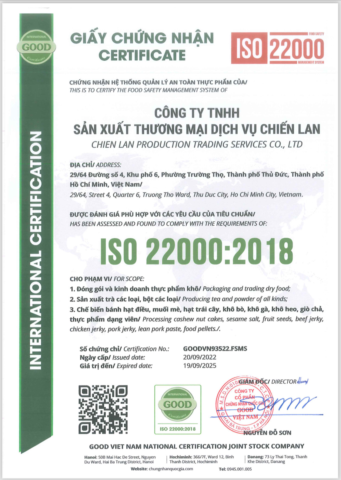 Mô tả Hạt điều tách vỏ sấy giòn, nguyên hạt Bình Phước thơm ngon loại 1 MộcLan HEALTHY FOODS - 250G, 500G - 10