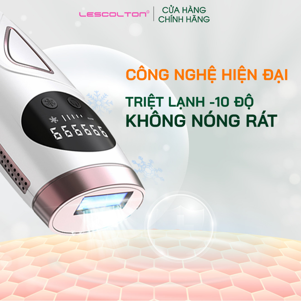 Mô tả Máy triệt lông lạnh mini vĩnh viễn Lescolton Sapphire công nghệ mới nhất 2023 cảm giác dịu nhẹ, màn hình cảm ứng - 2