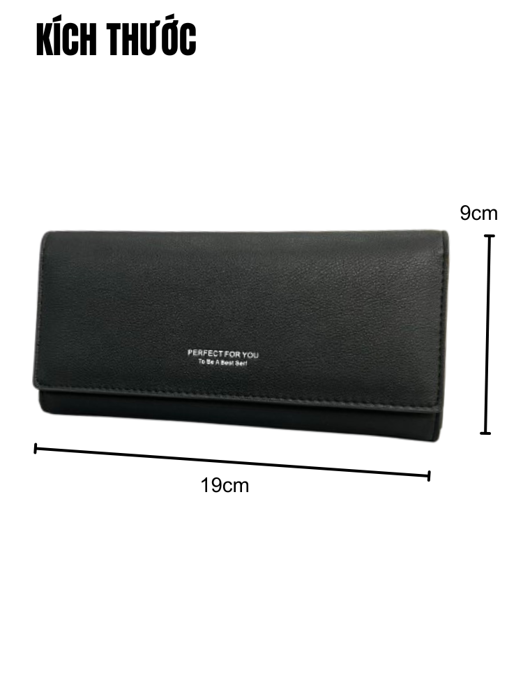 Mô tả Ví Nữ Dài Cầm Tay PERFECT FOR YOU Chất Da Cao Cấp Cực Đẹp Nhiều Ngăn Tiện Dụng PFY02 - 4